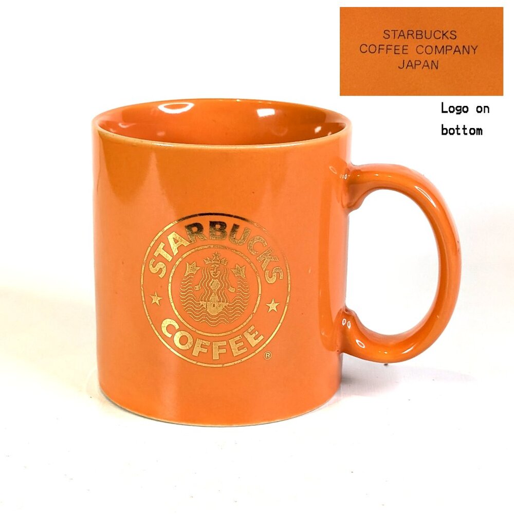 RARE Starbucks Company Japan vintage orange cup